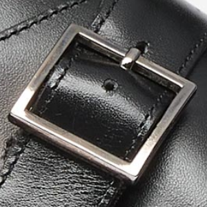 Closeup of Polished metal buckle