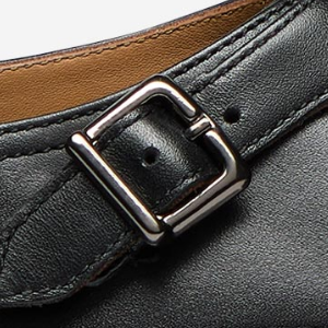 Closeup of Polished metal buckles
