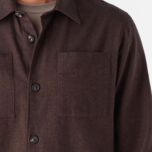 Closeup of 2 chest patch pockets