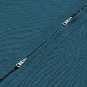 Closeup of Concealed double zip