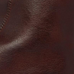 Closeup of Dip dyed leather upper
