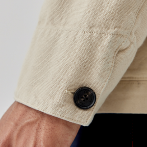 Closeup of Functional buttoned cuffs