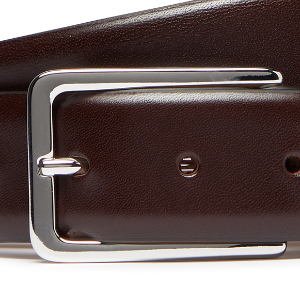 Closeup of Polished metal buckle