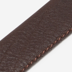 Closeup of Full grain leather