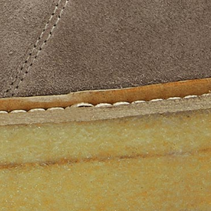 Closeup of Natural leather rand