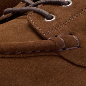 Closeup of Tonal 'Moc' toe stitching