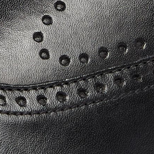 Closeup of Minimal broguing detail