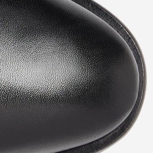 Closeup of Hand-polished toe cap