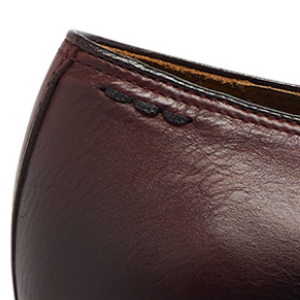 Closeup of Hand stitched heel detail