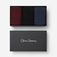 Thumbnail of Sock Box Navy/Black/Burgundy