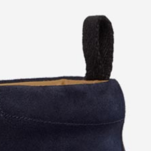 Closeup of Heel pull tabs