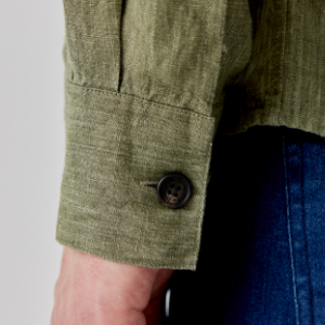 Closeup of Functional buttoned cuffs