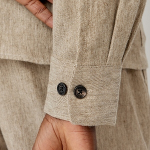 Closeup of Functional buttoned cuffs