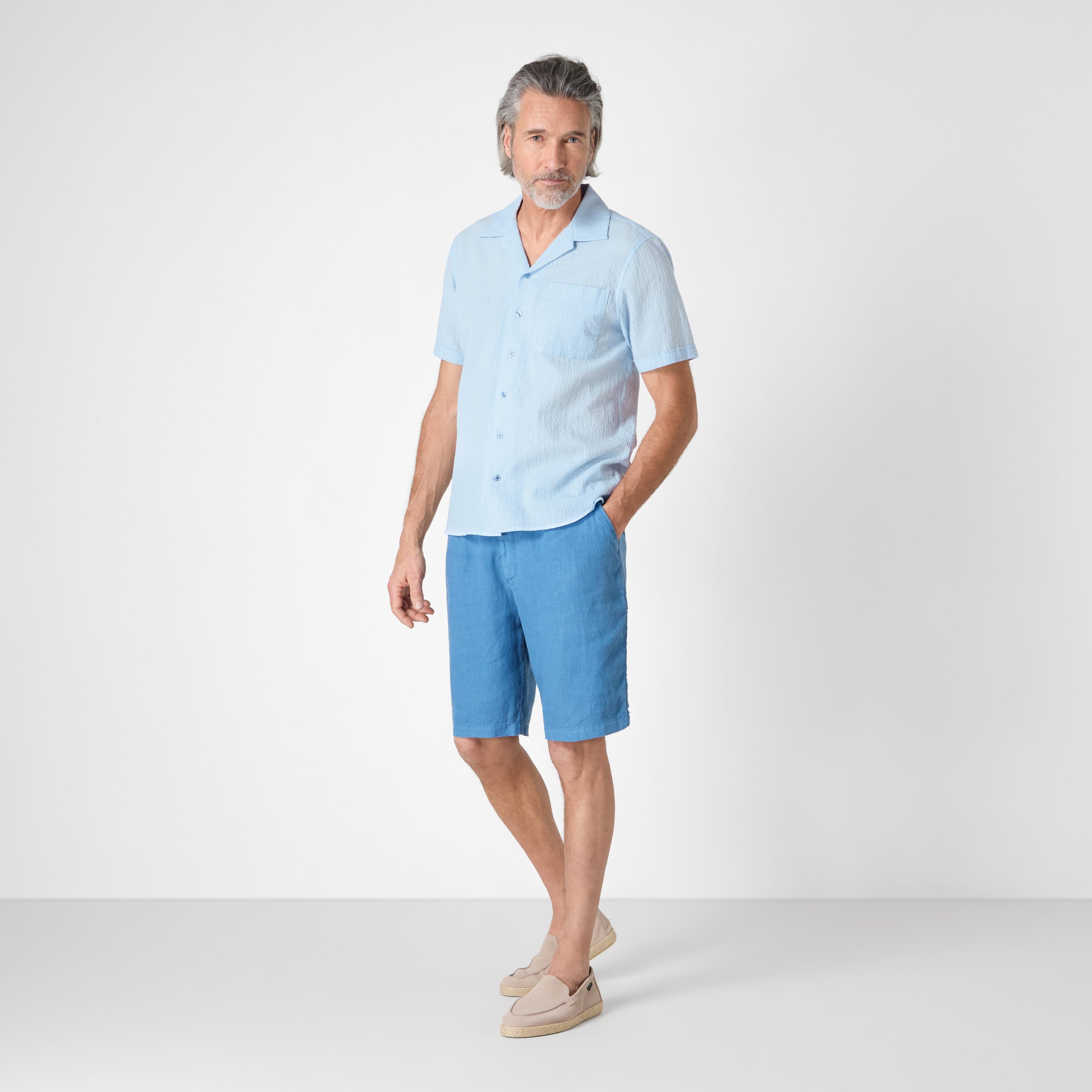 Ravenshead Blue Seersucker