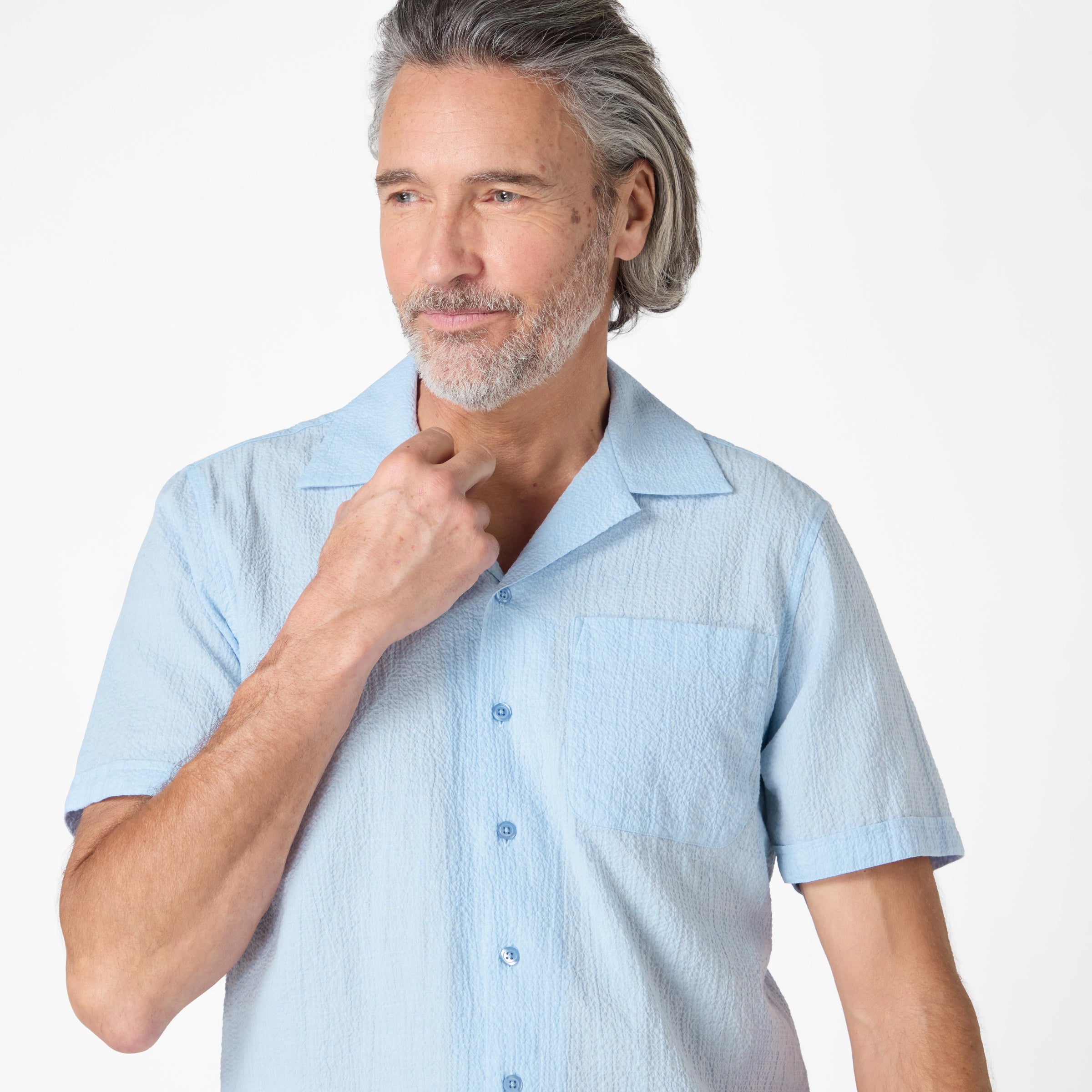 Ravenshead Blue Seersucker