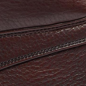 Closeup of Milled leather upper