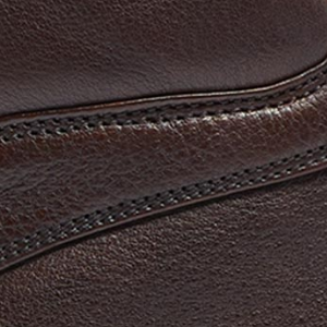 Closeup of Milled leather upper