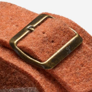 Closeup of Antqued metal buckles