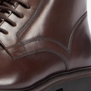 Closeup of Wingtip broguing