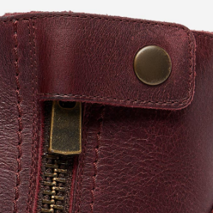 Closeup of Zip & Press Stud Closure