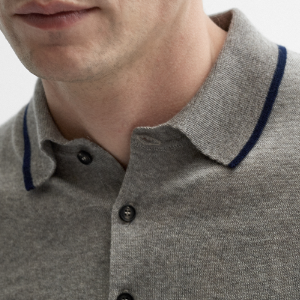 Closeup of Polo neck