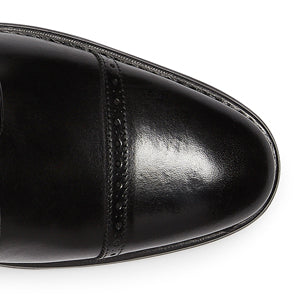 Closeup of Polished plain toe cap
