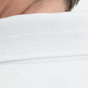 Closeup of Collar stitch detail