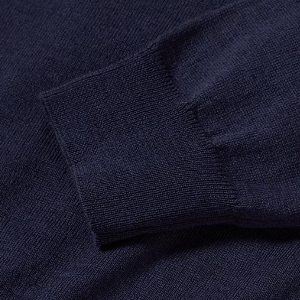 Closeup of Ribbed cuffs & hem