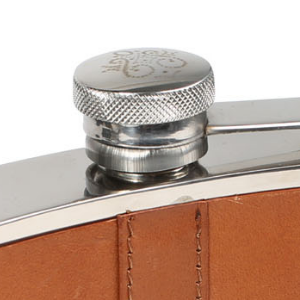 Closeup of Knurled steel cap