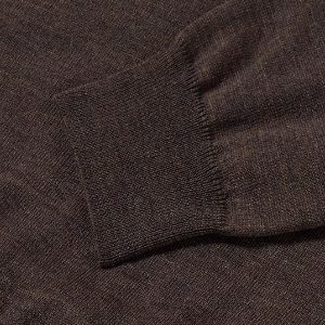 Closeup of Ribbed cuffs & hem