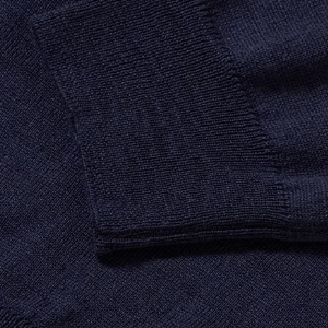 Closeup of Ribbed cuffs & hem