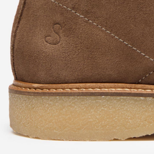 Closeup of Crepe wedge sole