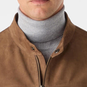 Closeup of Press stud neck closure
