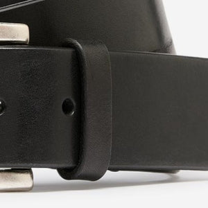 Closeup of Polished brass buckle