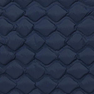 Closeup of Heat embossed onion quilting