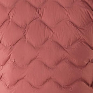 Closeup of Heat embossed onion quilting