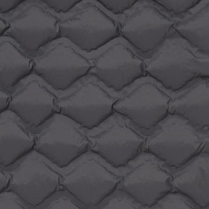 Closeup of Heat embossed onion quilting