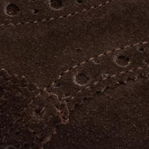 Closeup of Calf suede upper