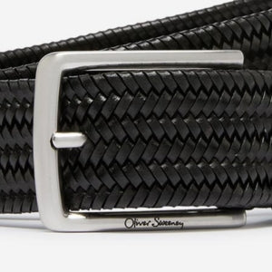 Closeup of Antiqued brass metal buckle
