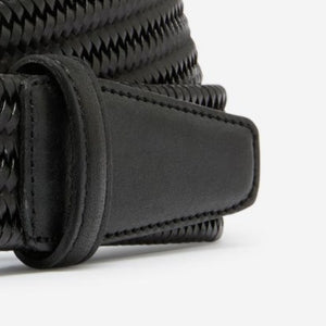 Closeup of One leather keeper