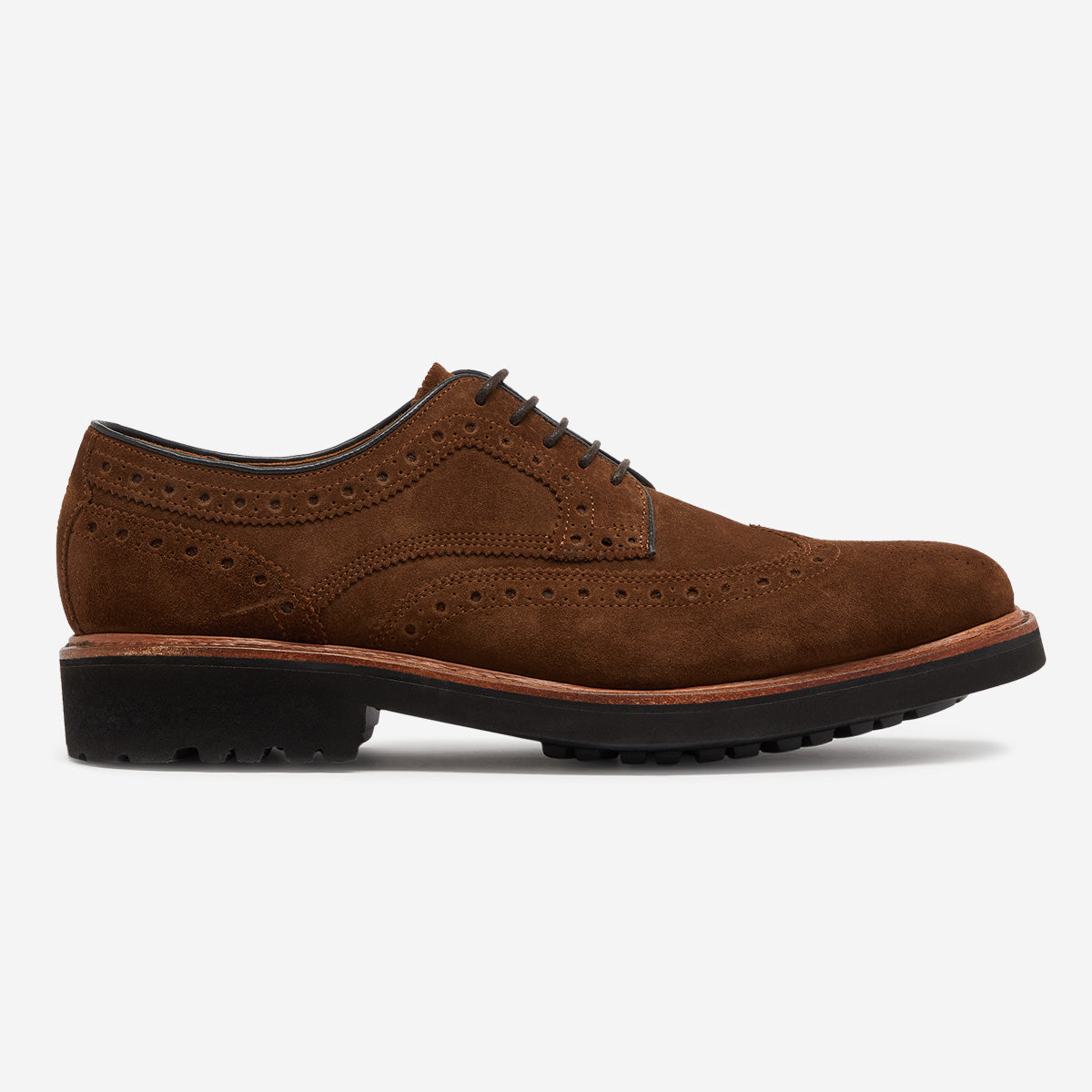Coleraine Brown Suede Derby Brogue Men's Shoes Oliver Sweeney