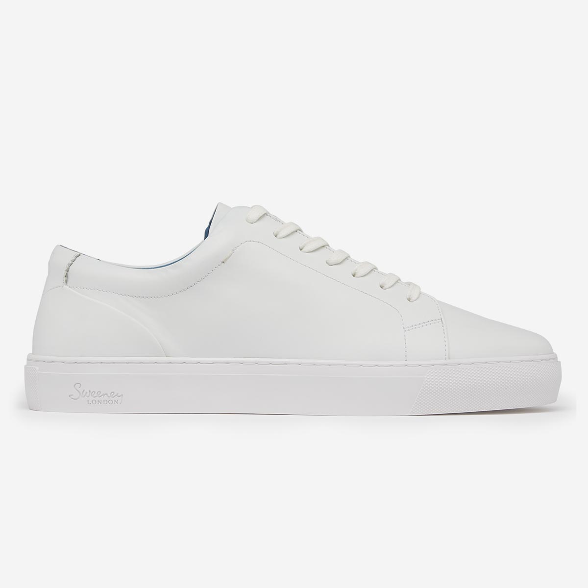 Mens white leather trainers sale top
