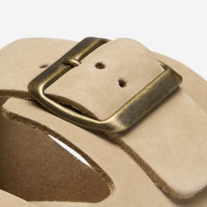 Closeup of Antiqued metal buckles