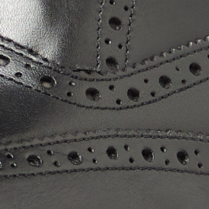 Closeup of Calf leather upper