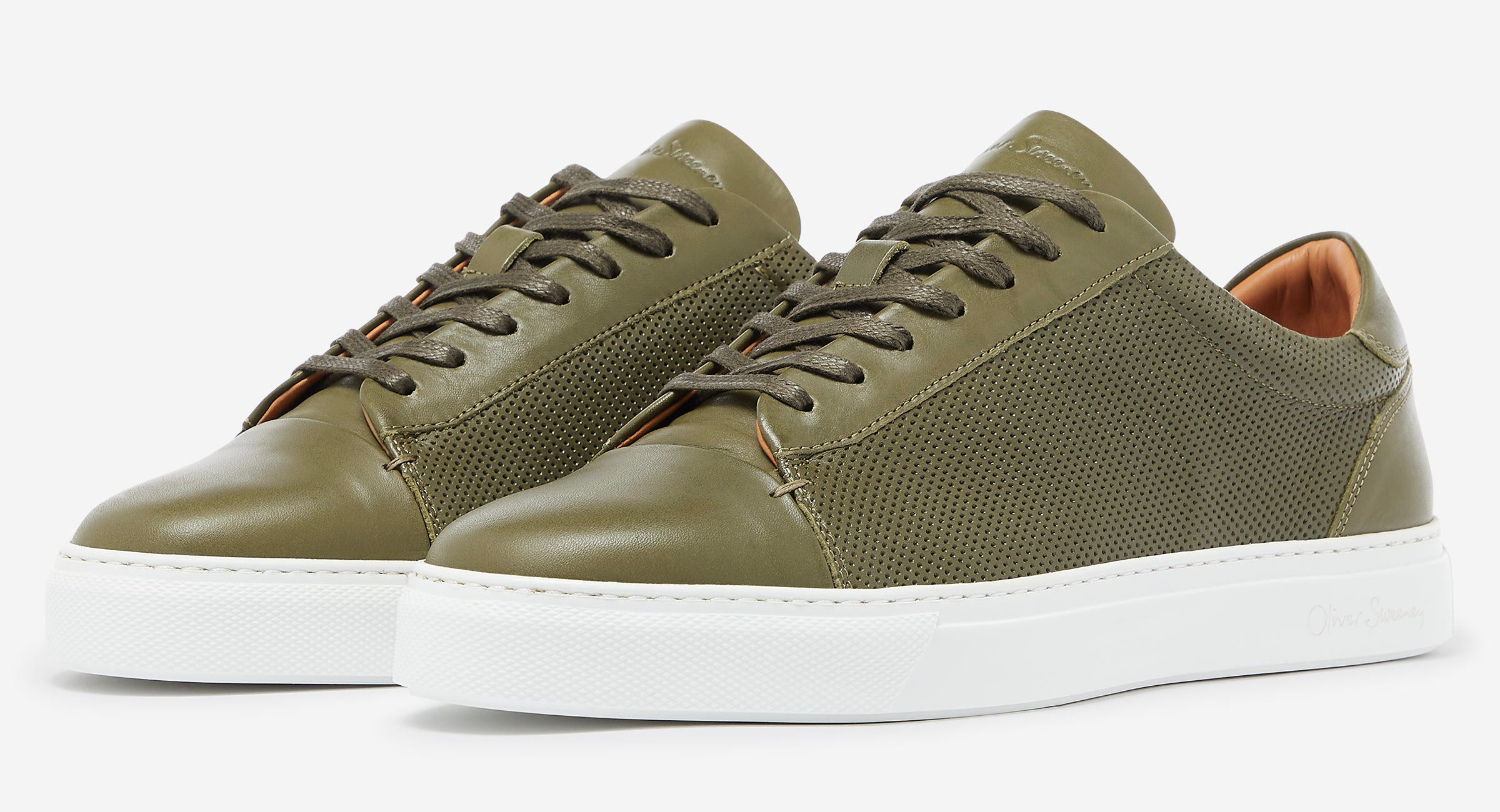 Khaki trainers clearance