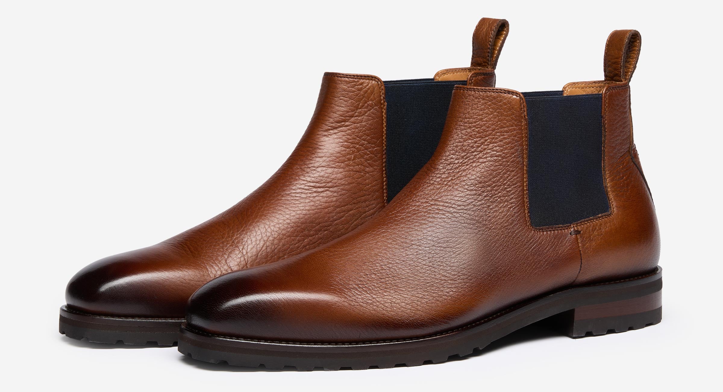 Arditi Tan | Deer Leather Chelsea Boots | Men's Boots | Oliver Sweeney