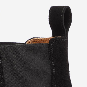 Closeup of Heel pull tabs