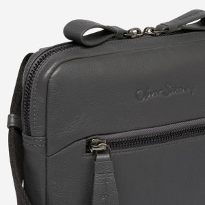 Closeup of 2 external zip pockets