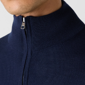 Closeup of Ribbed cuffs & hem