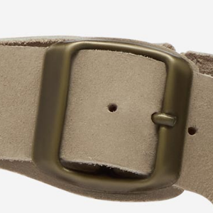 Closeup of Antiqued metal buckle